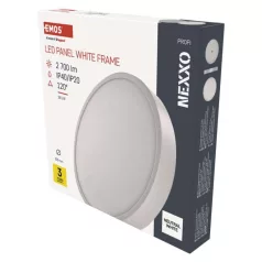   LED-es felületi lámpatest NEXXO, kerek, fehér, 28,5W, semleges fehér