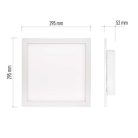 EMOS LED MENNYEZETI PANEL RIVI 30x30, 20W, DIMM., ÁLLÍTHATÓ SZÍNHŐM.