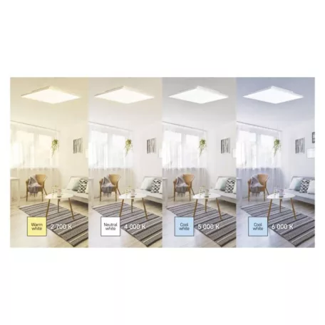 EMOS LED MENNYEZETI PANEL RIVI 60x60, 40W, DIMM., ÁLLÍTHATÓ SZÍNHŐM.