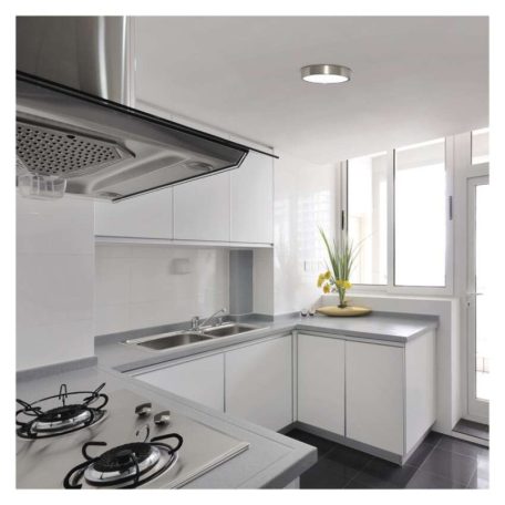 LED felületi lámpatest NEXXO, kerek, ezüst, 21W, CCT