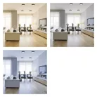 LED felületi lámpatest NEXXO, kerek, fekete, 12,5W, CCT