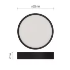 LED felületi lámpatest NEXXO, kerek, fekete, 21W, CCT