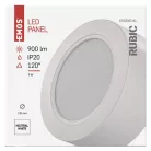 LED felületi lámpatest RUBIC, kerek, fehér, 9W, természetes fehér