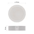 LED felületi lámpatest RUBIC, kerek, fehér, 18W, természetes fehér