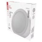 LED felületi lámpatest RUBIC, kerek, fehér, 24W, természetes fehér