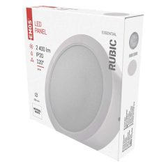   LED felületi lámpatest RUBIC, kerek, fehér, 24W, természetes fehér