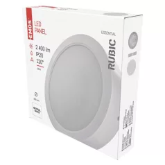   LED felületi lámpatest RUBIC, kerek, fehér, 24W, természetes fehér