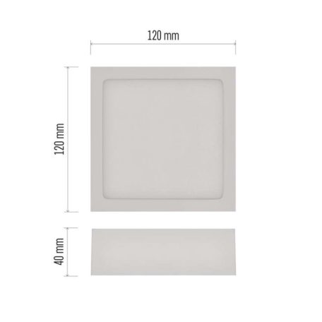 LED felületi lámpatest NEXXO, négyzet, fehér, 7,6W, CCT