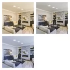 LED felületi lámpatest NEXXO, négyzet, fehér, 12,5W, CCT