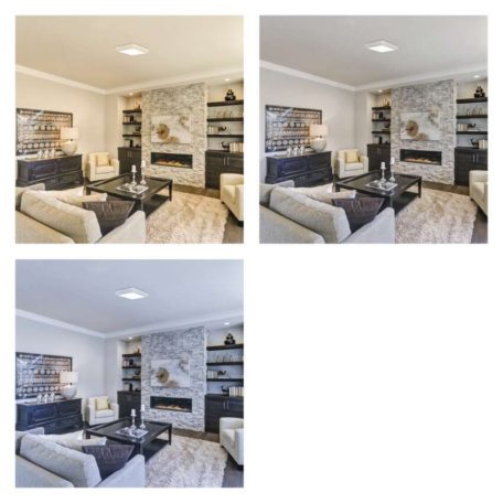 LED felületi lámpatest NEXXO, négyzet, fehér, 21W, CCT