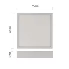 LED felületi lámpatest NEXXO, négyzet, fehér, 21W,Természetes fehér