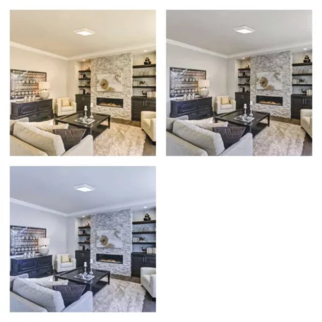 LED felületi lámpatest NEXXO, négyzet, fehér, 28,5W, CCT