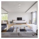 LED felületi lámpatest NEXXO, négyzet, ezüst, 12,5W, CCT