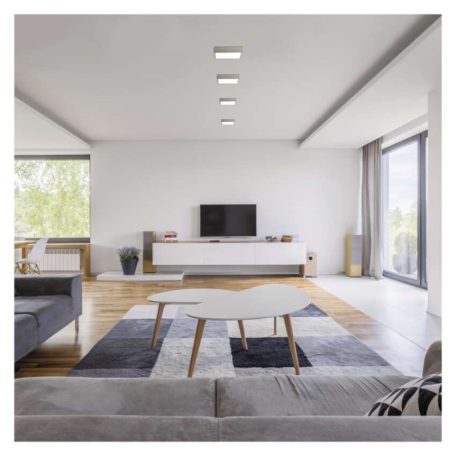 LED felületi lámpatest NEXXO, négyzet, ezüst, 12,5W, CCT