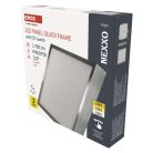 LED felületi lámpatest NEXXO, négyzet, ezüst, 21W, CCT