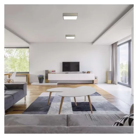 LED felületi lámpatest NEXXO, négyzet, ezüst, 21W, CCT