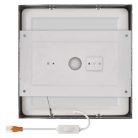 LED felületi lámpatest NEXXO, négyzet, ezüst, 21W, CCT