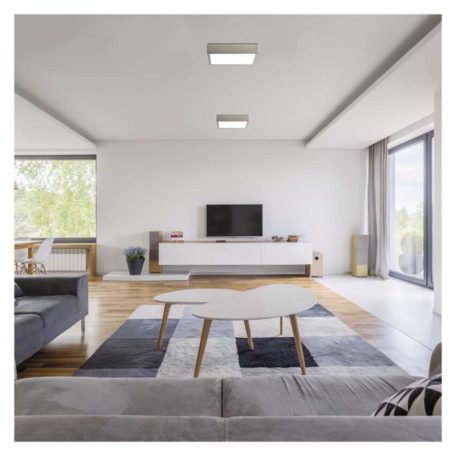 LED felületi lámpatest NEXXO, négyzet, ezüst, 28,5W, CCT