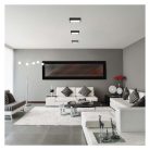 LED felületi lámpatest NEXXO, négyzet, fekete, 12,5W, CCT