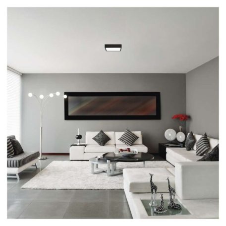 LED felületi lámpatest NEXXO, négyzet, fekete, 28,5W, CCT