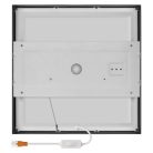 LED felületi lámpatest NEXXO, négyzet, fekete, 28,5W, CCT