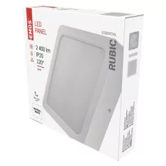   LED felületi lámpatest RUBIC, négyzet, fehér, 24W, természetes fehér