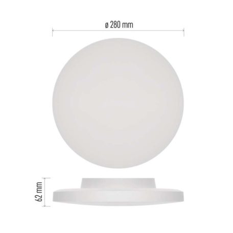 LED felületi lámpatest DIONI kerek, fehér, 15W, CCT
