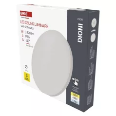 LED felületi lámpatest DIONI kerek, fehér, 32W, CCT