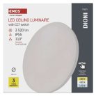 LED felületi lámpatest DIONI kerek, fehér, 32W, CCT