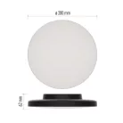 LED-es felületi lámpatest DIONI kerek, fekete, 15W, változtatható CCT-vel
