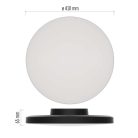 LED-es felületi lámpatest DIONI kerek, fekete, 32W, változtatható CCT-vel