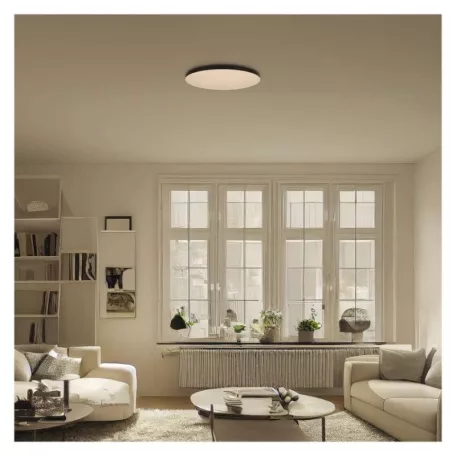 LED-es felületi lámpatest DIONI kerek, fekete, 32W, változtatható CCT-vel