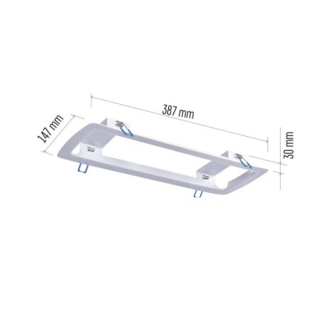 EMOS Süllyesztett szerelőkeret vészvilágító lámpatesthez NESSI