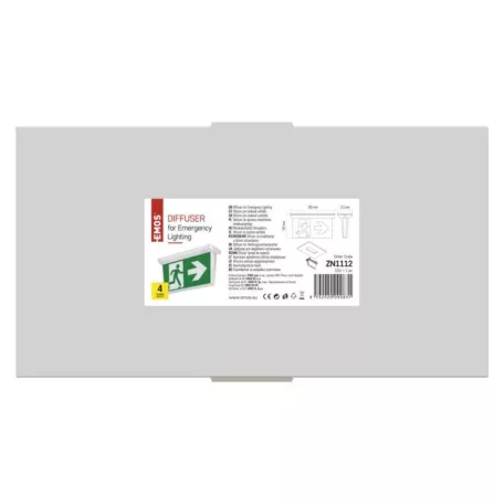 EMOS Vészkijáratjelző lámpabúra NESSI