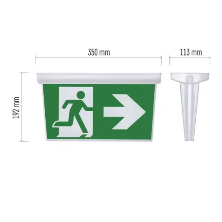 EMOS Vészkijáratjelző lámpabúra NESSI