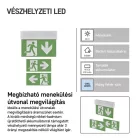 EMOS LED vészkijárat lámpatest CESSI 3W 3 óra MT