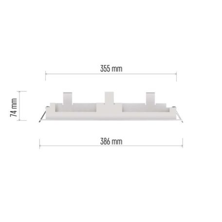 EMOS Süllyesztett szerelőkeret vészvilágító lámpatesthez CESSI