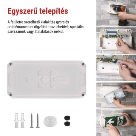 EMOS LED vészvilágító lámpatest NESSI 4W 3 óra IP66
