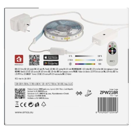 GoSmart LED szalag WiFi 2m, 11W, 750lm, RGB/CCT