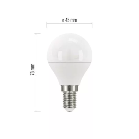LED izzó Classic Mini Globe / E14 / 5 W (40 W) / 470 lm / meleg fehér