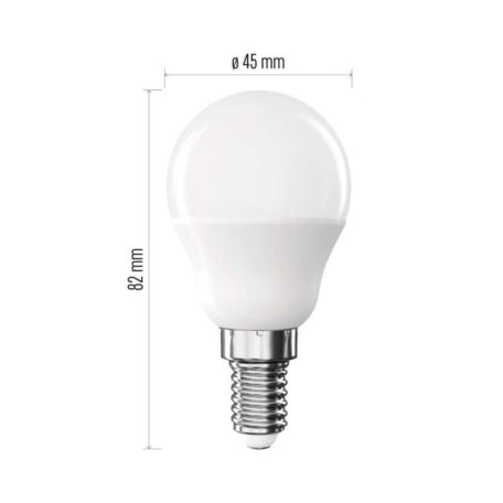 LED izzó Classic Mini Globe / E14 / 2,5 W (32 W) / 350 lm / Meleg fehér