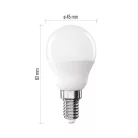 LED izzó Classic Mini Globe / E14 / 4,2 W (40 W) / 470 lm / Hideg fehér