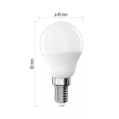   LED izzó Classic Mini Globe / E14 / 4,2 W (40 W) / 470 lm / Hideg fehér