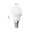 LED izzó Classic Mini Globe / E14 / 6,5 W (60 W) / 806 lm / Meleg fehér