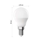 LED izzó Classic Mini Globe / E14 / 6,5 W (60 W) / 806 lm / Hideg fehér