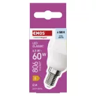 LED izzó Classic Mini Globe / E14 / 6,5 W (60 W) / 806 lm / Hideg fehér