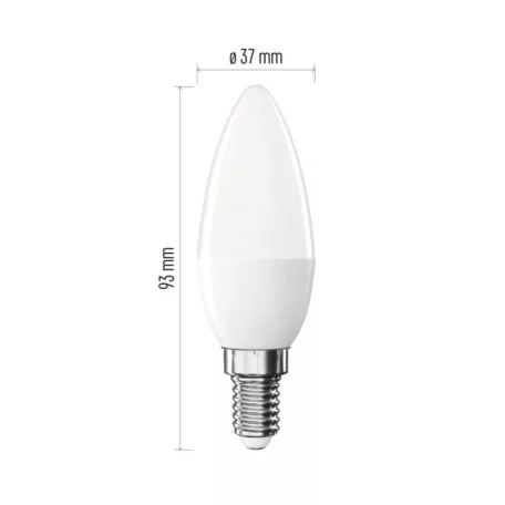 LED izzó Classic gyertya / E14 / 2,2 W (25 W) / 250 lm / Természetes fehér