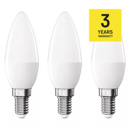 LED izzó Classic gyertya / E14 / 4,2 W (40 W) / 470 lm / Meleg fehér