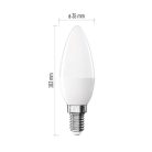 LED izzó Classic gyertya / E14 / 6,5 W (60 W) / 806 lm / Hideg fehér
