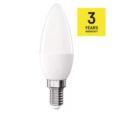 LED izzó Classic gyertya / E14 / 6,5 W (60 W) / 806 lm / Hideg fehér